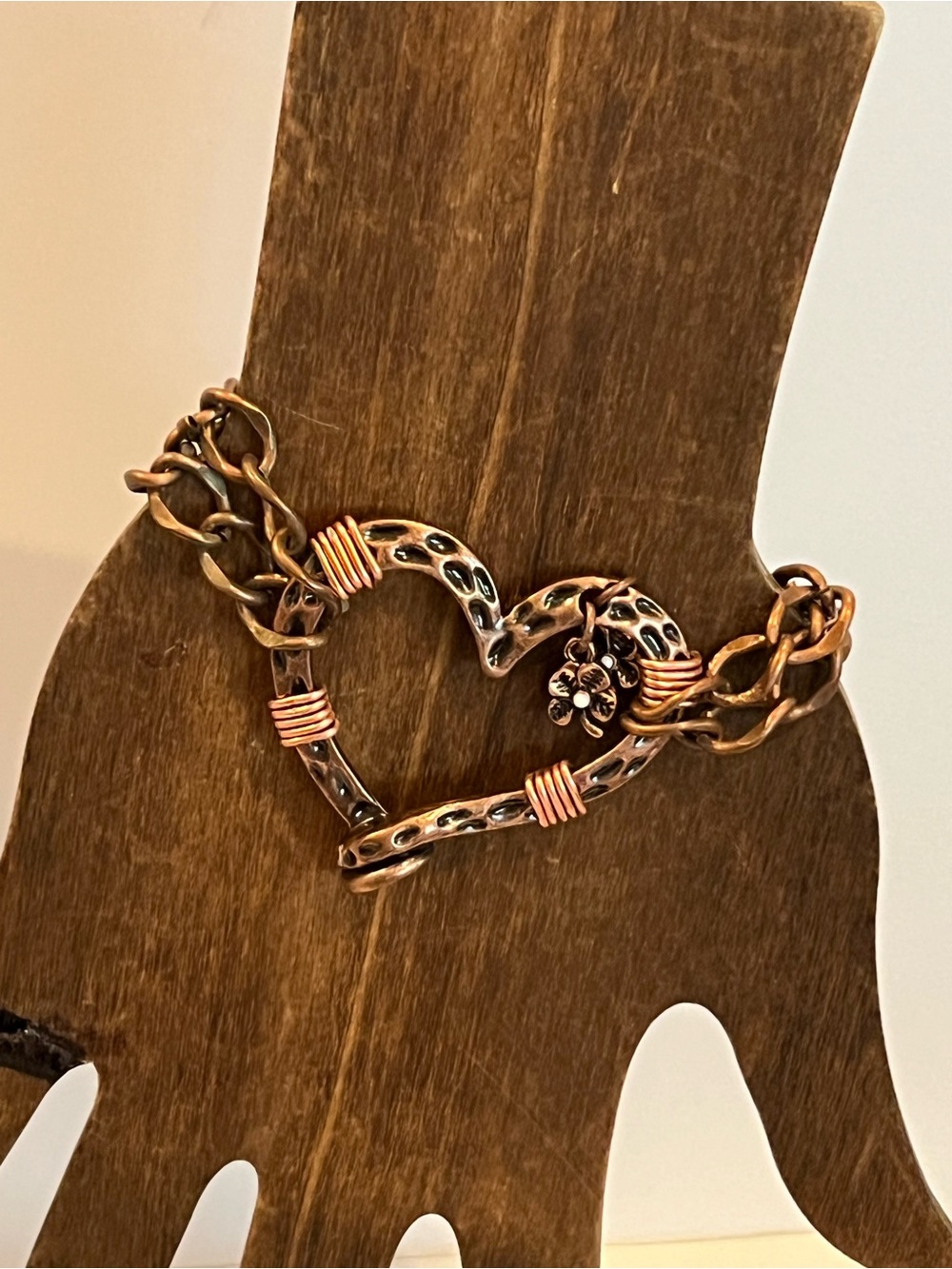 Copper Heart Bracelet